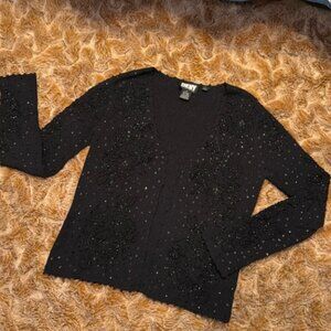 DKNY Black Embellished Women's Sweater